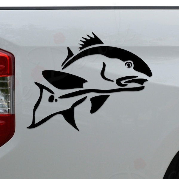 Red Drum Fish Fishing Die Cut Vinyl Decal Sticker For Car Truck Motorcycle Window Bumper Wall Home Office Decor