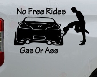 Funny Gas Gauge Decal Sticker | Custom Made In The USA | Fast Shipping - Foto 6