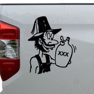 Moonshine Redneck Booze Alcohol Funny Die Cut Vinyl Decal Sticker For Car Truck Motorcycle Window Bumper Wall Home Office Decor