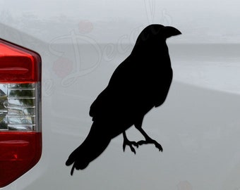 Black Crow Raven Bird Die Cut Vinyl Decal Sticker For Car Truck Motorcycle Window Bumper Wall Home Office Decor