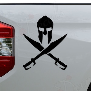 15cm*15cm Warning This Is Spartan Car Sticker Pvc Funny Auto