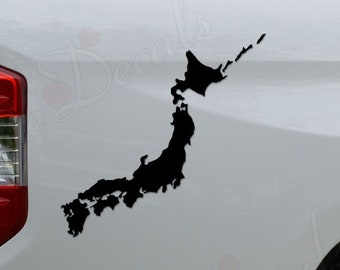 Japan Country Map Japanese Die Cut Vinyl Decal Sticker For Car Truck Motorcycle Window Bumper Wall Home Office Decor