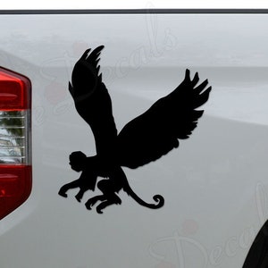 Flying Monkey Evil Witch Die Cut Vinyl Decal Sticker For Car Truck Motorcycle Window Bumper Wall Home Office Decor