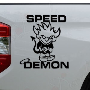 Speed Demon JDM Japanese Motorsports Die Cut Vinyl Decal Sticker For Car Truck Motorcycle Window Bumper Wall Home Office Decor