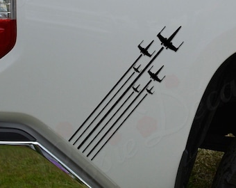 Rogue Squadron X-Wing Fighters Die Cut Vinyl Decal Sticker For Car Truck Motorcycle Window Bumper Wall Home Office Decor