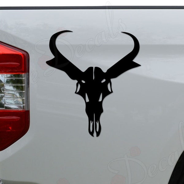 Antelope Skull Antler Hunting Die Cut Vinyl Decal Sticker For Car Truck Motorcycle Window Bumper Wall Home Office Decor