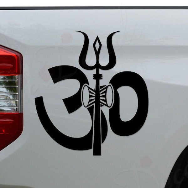 Lord Shiva Aum Om Yoga Die Cut Vinyl Decal Sticker For Car Truck Motorcycle Window Bumper Wall Home Office Decor