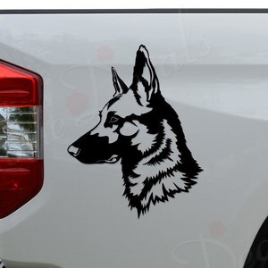 German Shepherd Dog Pet Lover Die Cut Vinyl Decal Sticker For Car Truck Motorcycle Window Bumper Wall Home Office Decor