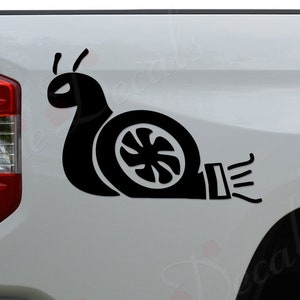 Turbo Engine Snail Slow Funny JDM Motorsports Die Cut Vinyl Decal Sticker For Car Truck Motorcycle Window Bumper Wall Home Office Decor