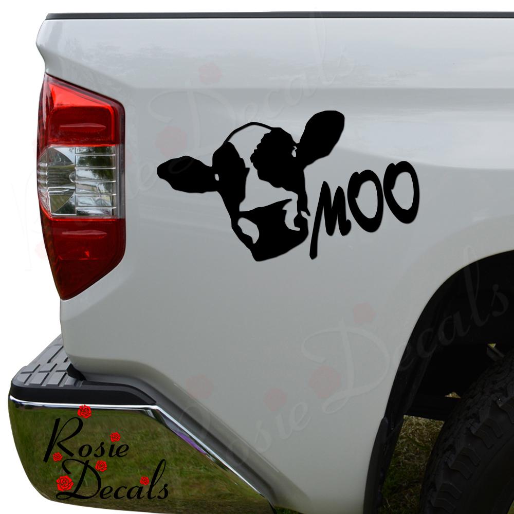Milk Cow Says Moo Cattle Dairy Farm Ranch Vinyl Decal Sticker: Car ...
