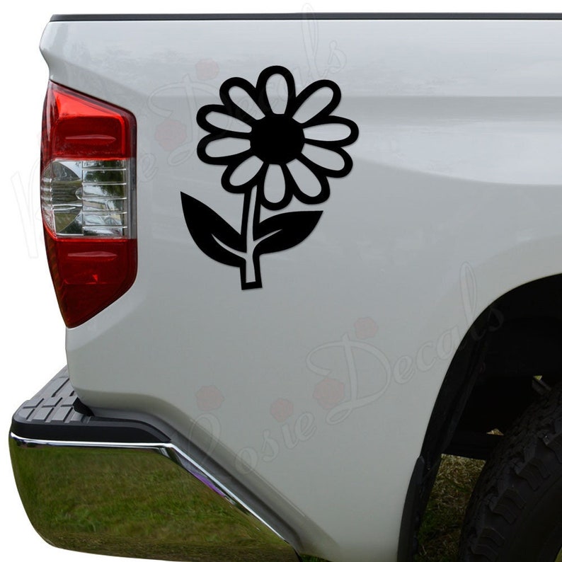 Daisy Flower Sun Plant Garden Die Cut Vinyl Decal Sticker for Car Truck ...