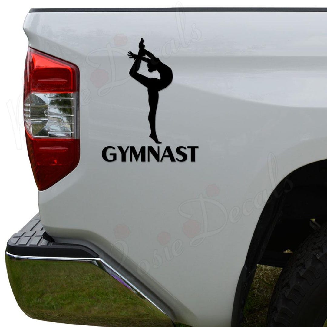 Gymnast Gymnastic Vinyl Decal Sticker: Car, Truck, Window, Bumper, Wall ...