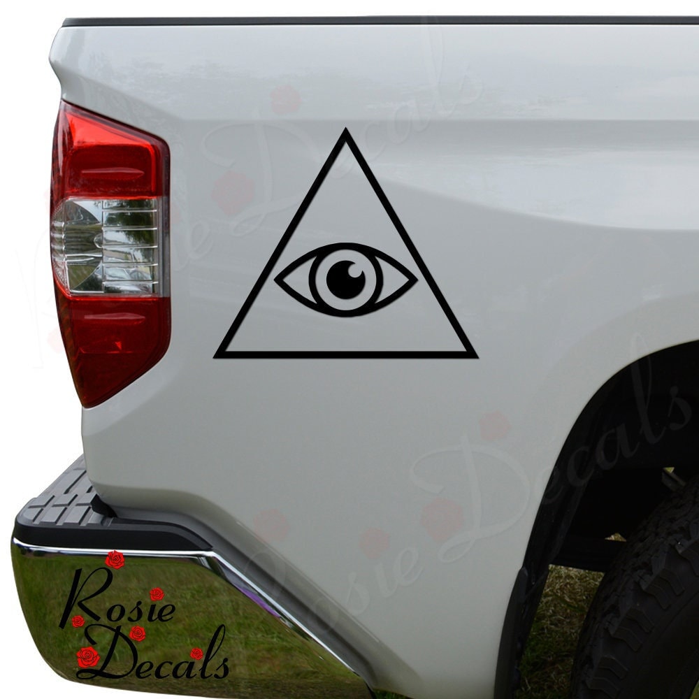 Logo Vinyl Decals, Stickers & Vinyl Art Eye Of Providence Isolated ...