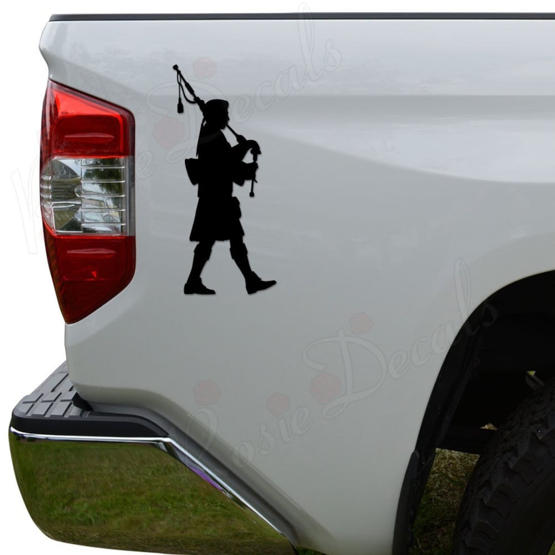 Bagpipe Scottish Piper Music Die Cut Vinyl Decal Sticker for Car Truck ...