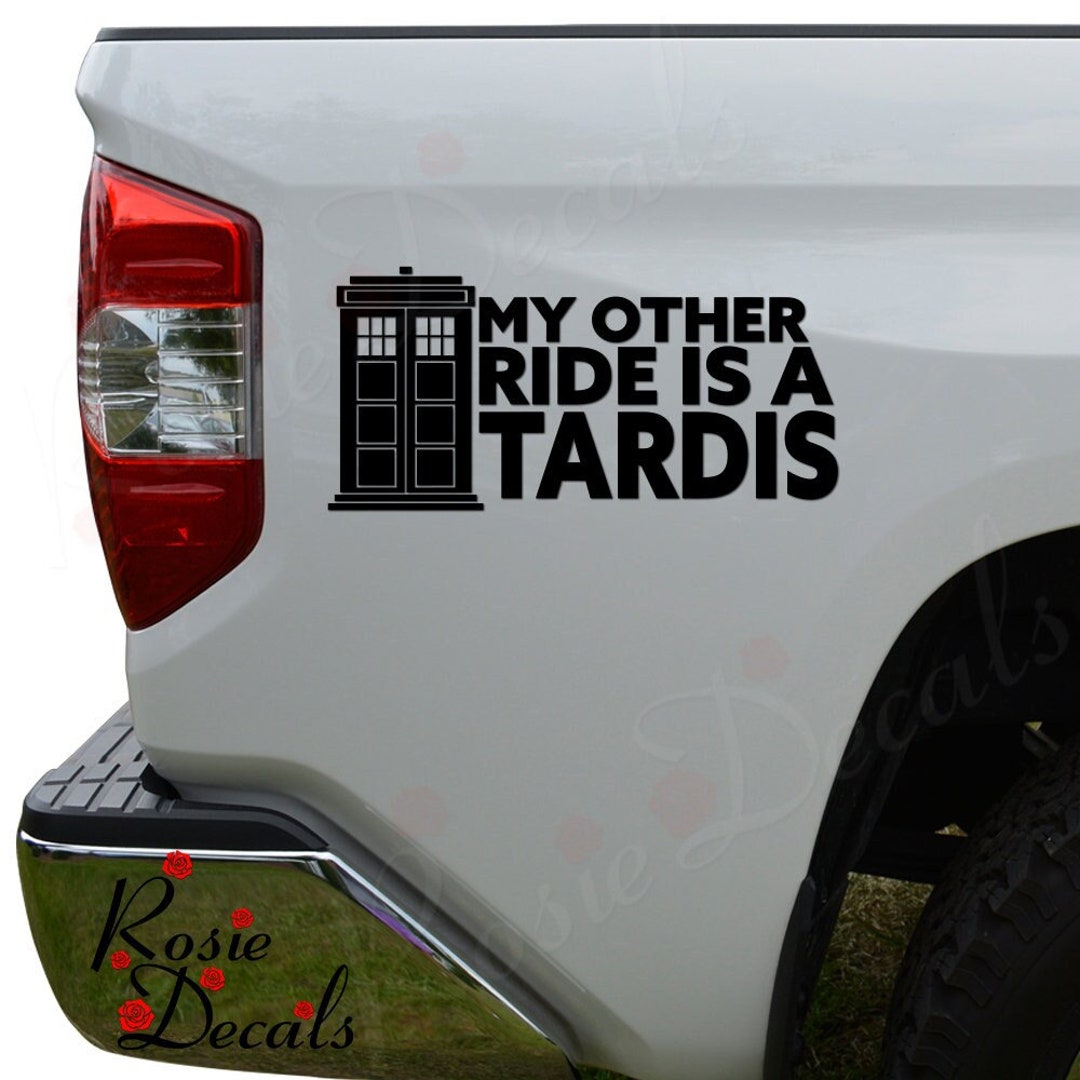 My Other Ride is A Tardis Telephone Booth Die Cut Vinyl Decal Sticker ...