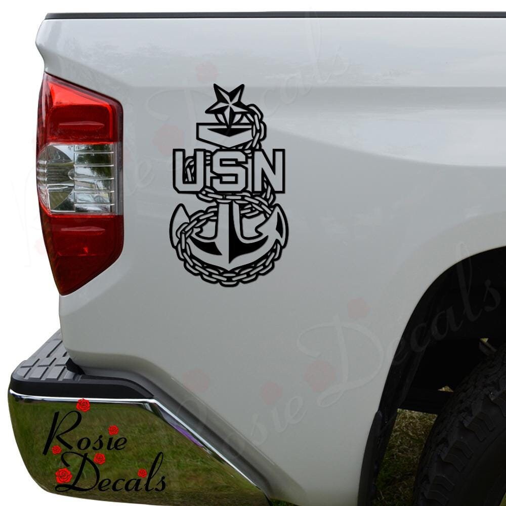 Navy Anchor Sailor Nautical Star Military Die Cut Vinyl Decal Sticker ...