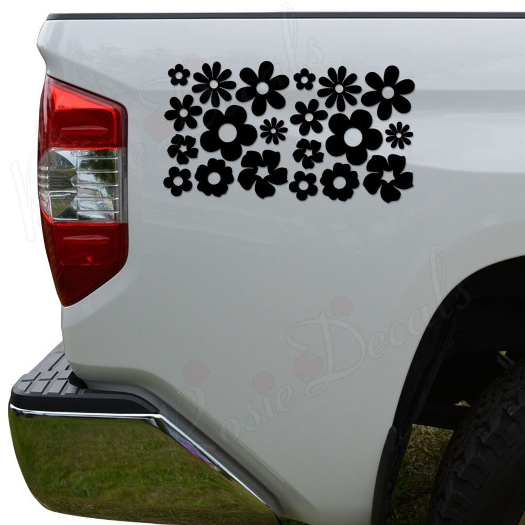 Groovy Flowers Petals Retro Die Cut Vinyl Decal Sticker for Car Truck ...