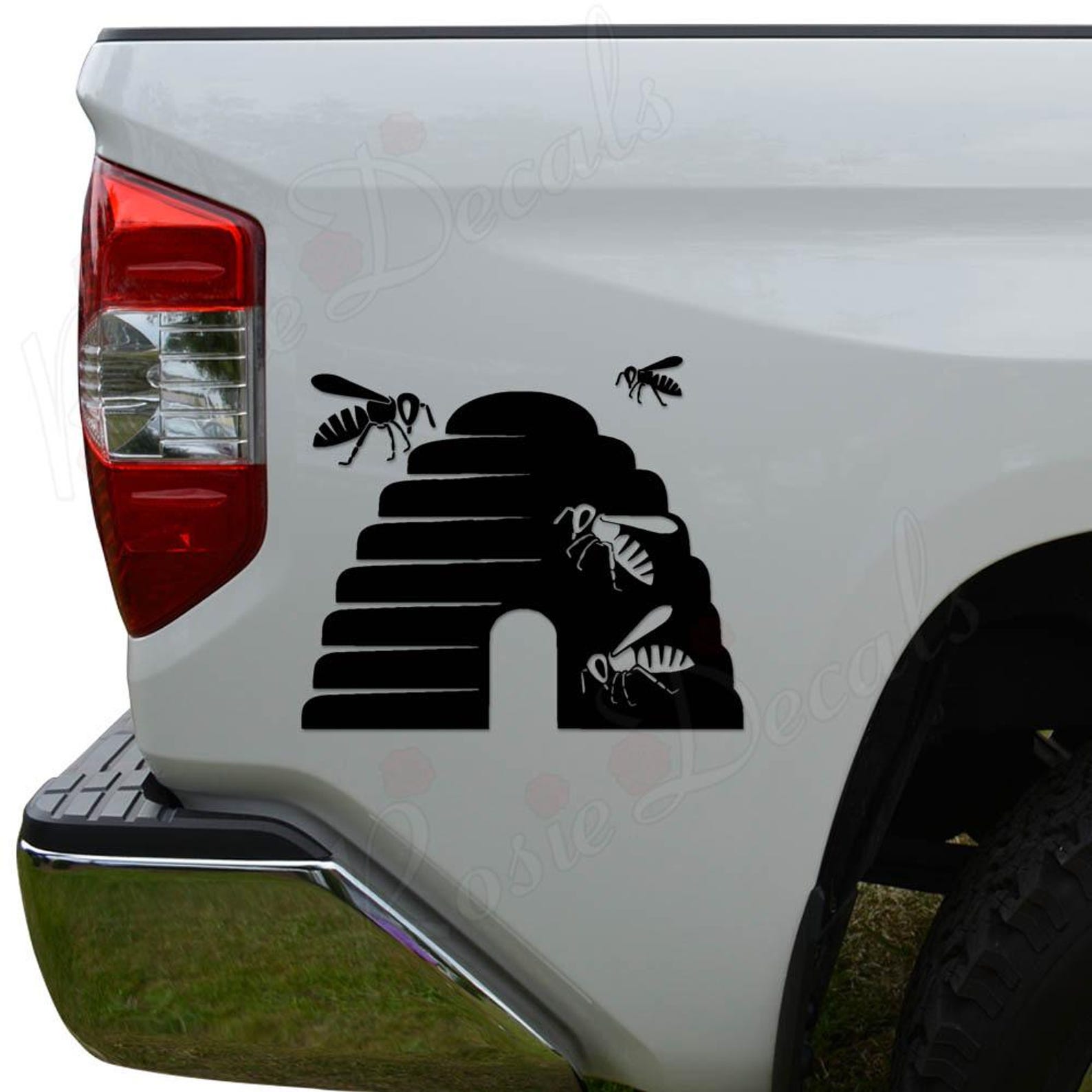 Beehive Bee Nest Honey Honey Bee Beekeeper Vinyl Decal Sticker: Car ...