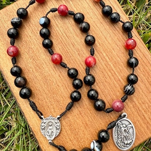 Saint Michael the Archangel Catholic Corded Chaplet, Handmade, Patron of Military, Police, Firefighters, Durable