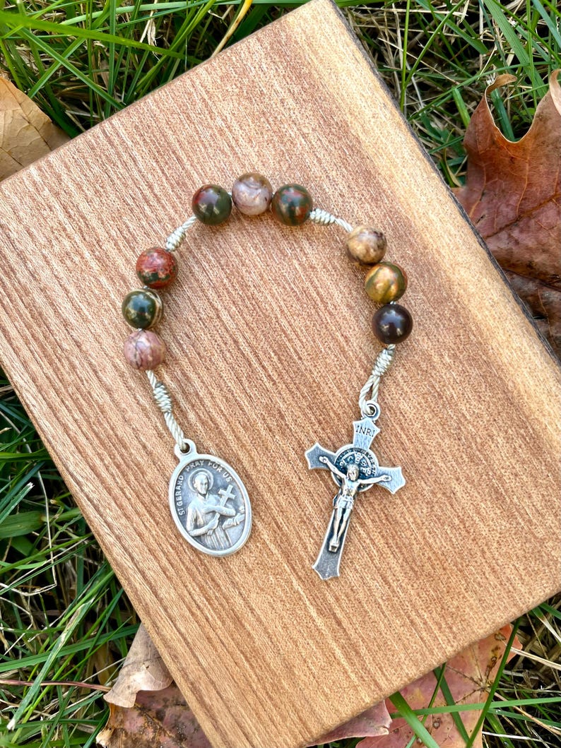 Saint Gerard Catholic Corded Chaplet, Pregnancy, Childbirth, Handmade ...