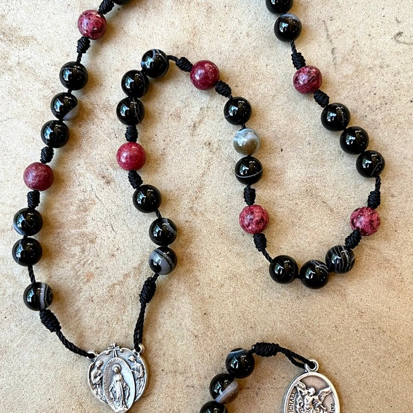 Saint Michael the Archangel Catholic Corded Chaplet, Handmade, Patron of Military, Police, Firefighters