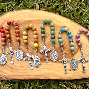 Guardian Angel Chaplet, Corded, Catholic, Handmade, Protection, Saint Michael