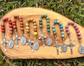Guardian Angel Chaplet, Corded, Catholic, Handmade, Protection, Saint Michael