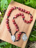 Precious Blood of Jesus Catholic Chaplet, Month of July, Corded, Handmade, Stone, Indulgences, Sacred Heart, Holy Family