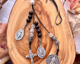 Saint Benedict Home Protection Blessing, Door Hanger, Saint Michael, Guardian Angel, House Warming Gift