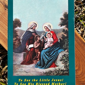 Saint Book for Kids Children, Catholic, ABC, Saints Who Saw Mary and Jesus, Meditation and Prayer Book