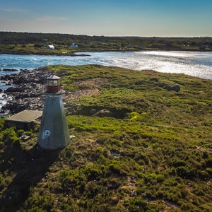 Historic Peter Island Lighthouse In Grand Passage Nova Scotia, Canada, Lighthouses Of Canada - Fine Art Photography Prints, Canvas, Metal