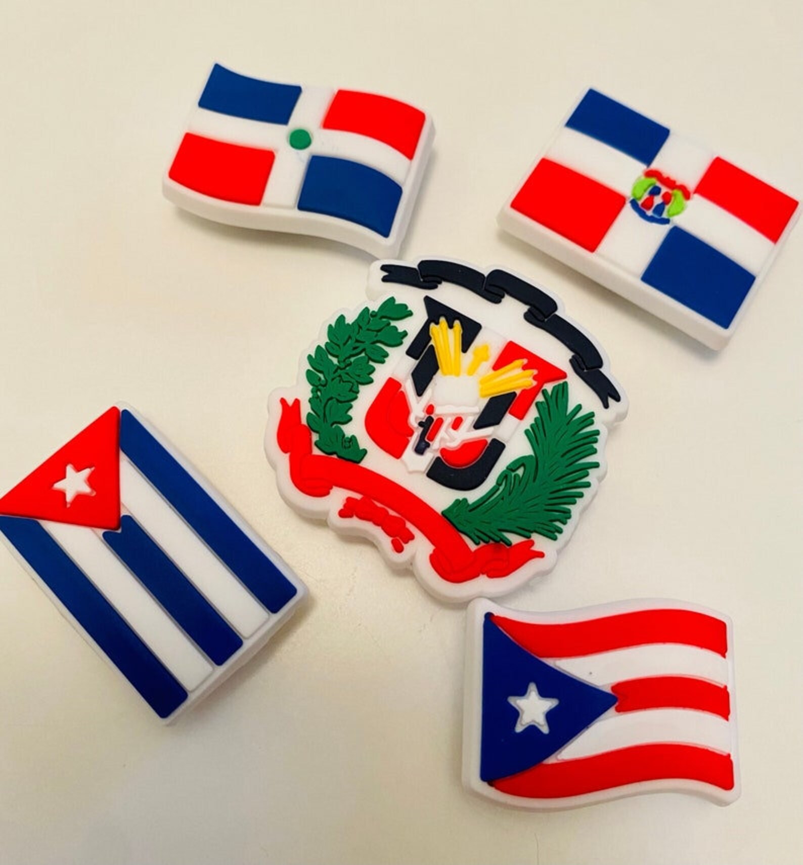 Latin Inspired Charms Compatible W/ Crocs dominican Flag Etsy