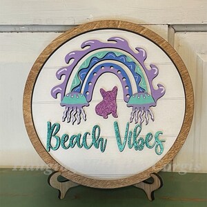 Corgi Beach Sign, Corgi Art, Corgi Summer Decor, Pembroke Corgi Sign, Cardigan Corgi Artwork, Dog Summer Sign, Corgi Picture, Corgi Gift