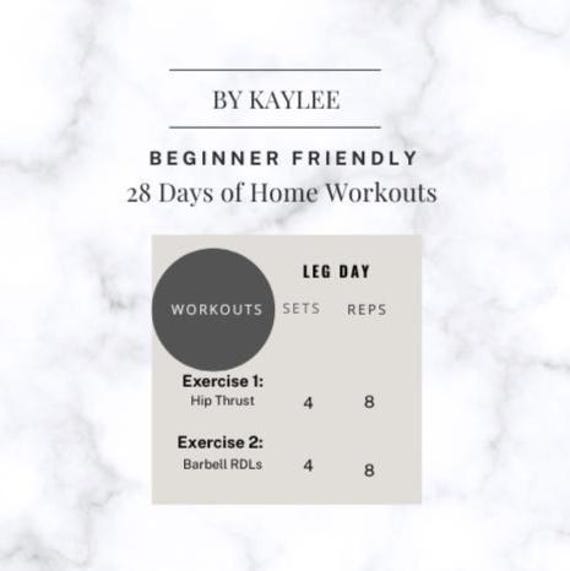 Downloadable Home Workout program