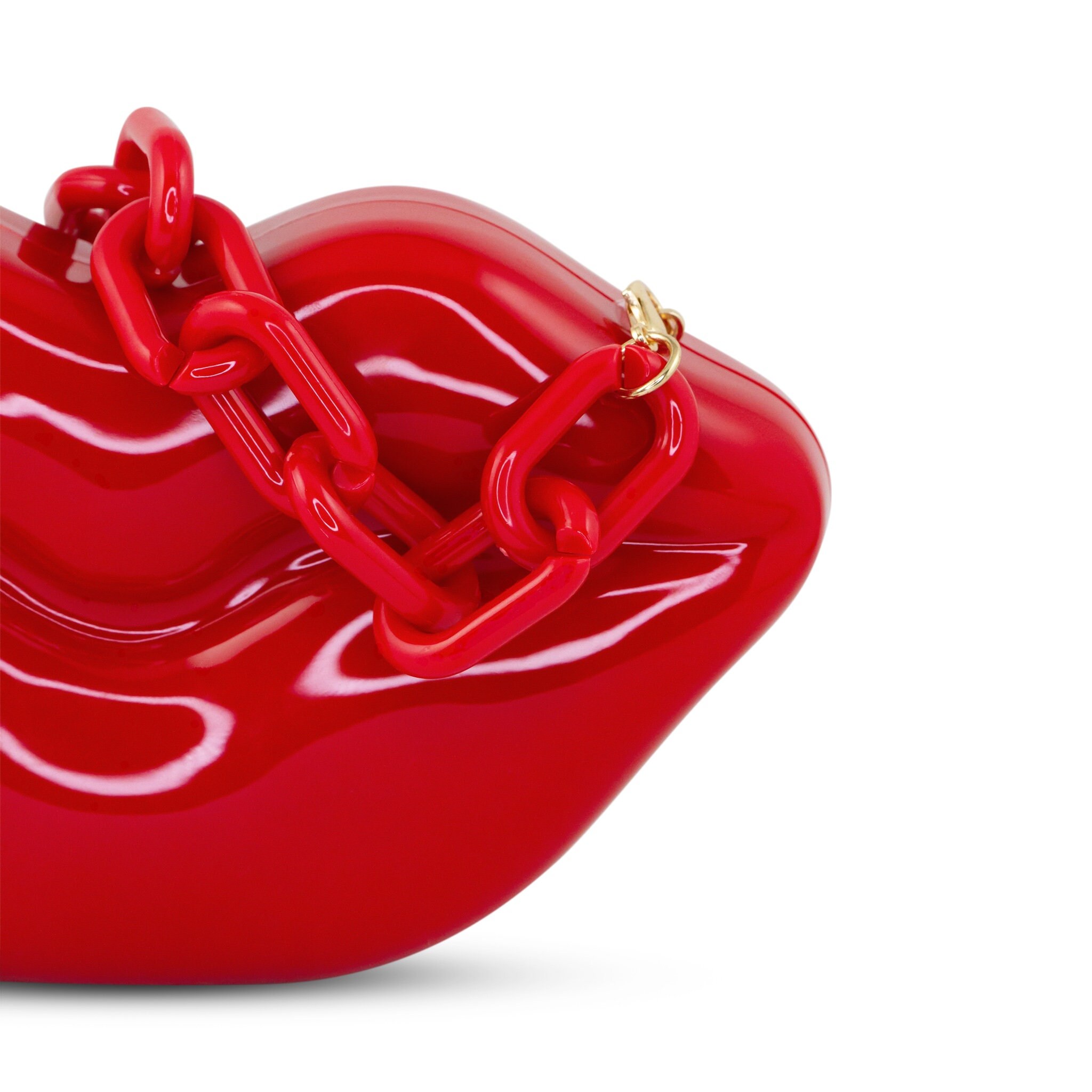 Lips Clutch With Chain Strap Full Rhinestone Diamond Ball Bag Evening Party Handbag Bling Bling