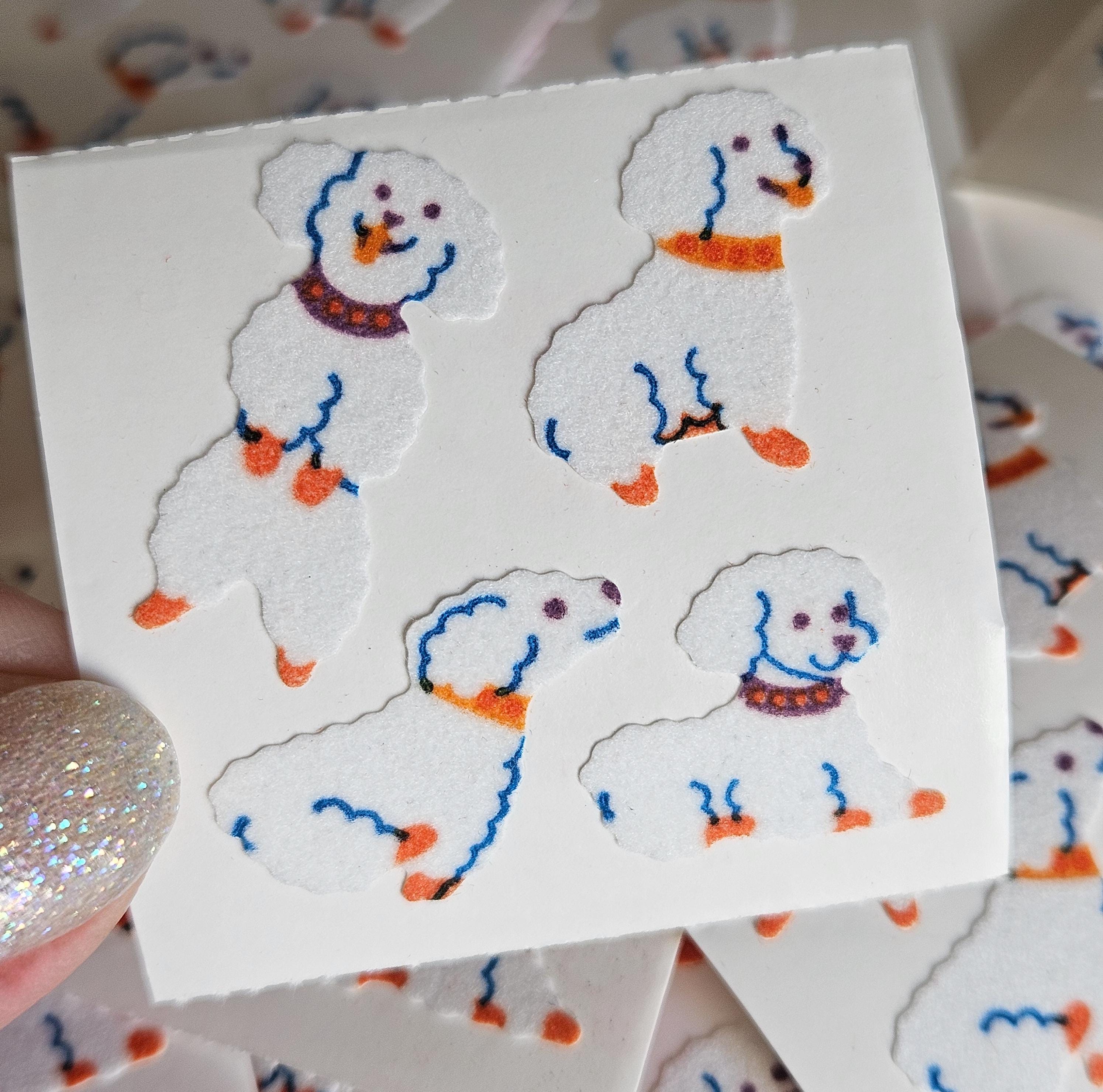 Fuzzy R Sticker Vintage Fuzzy Flocked Stickers, Whimsical Crafts, Textured, 3D ...
