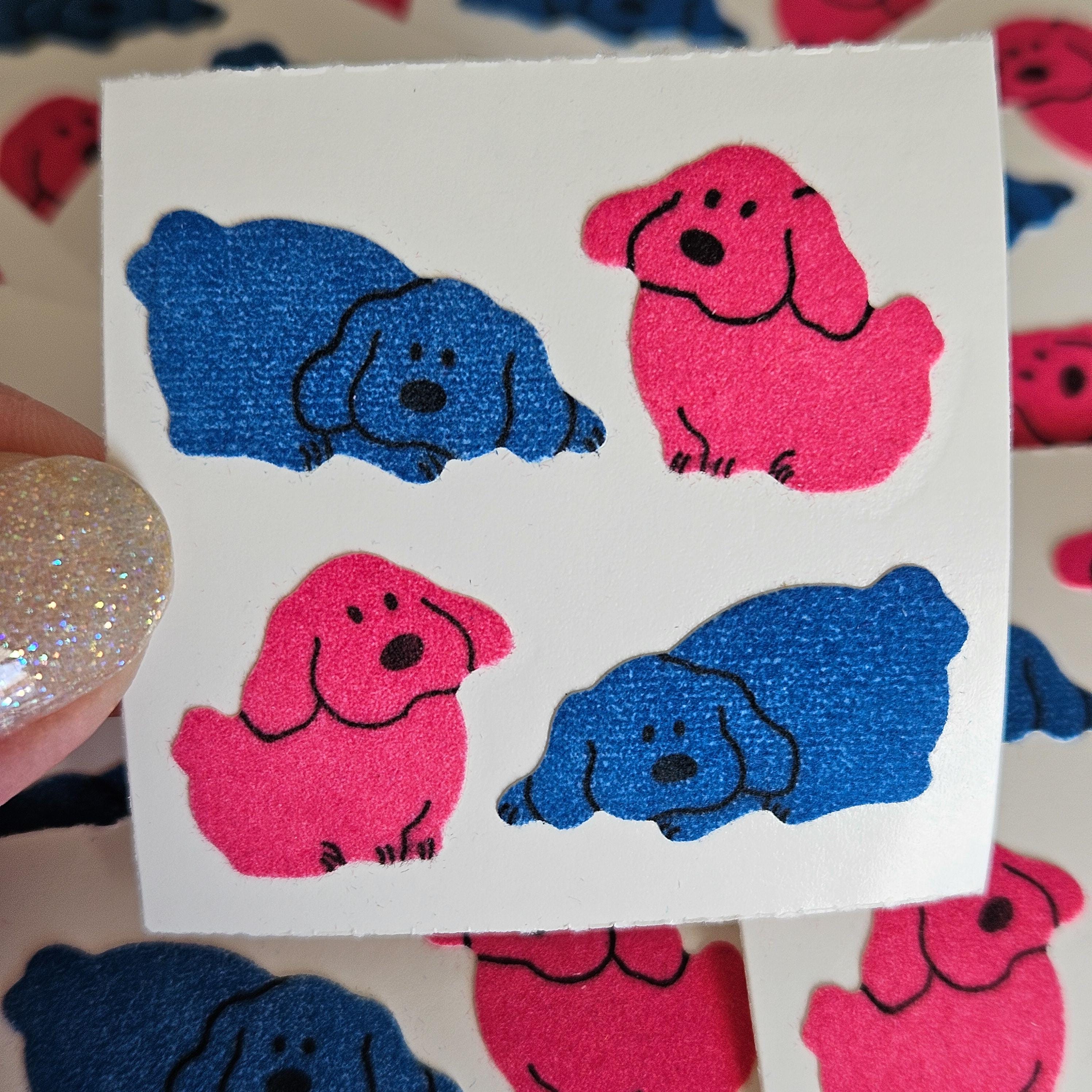 Fuzzy R Sticker Vintage Fuzzy Flocked Stickers, Whimsical Crafts, Textured, 3D ...