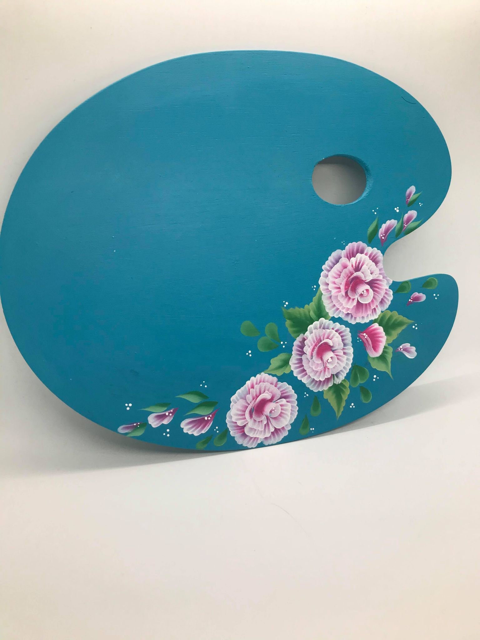 Hand painted Easel Paint Acylic Roses Floral Vintage Etsy