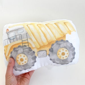 Dump truck, pillow, Nursery Pillow, construction, tractor, dump truck Pillow, Baby Gift, Baby Shower Gift, Gift, New Baby