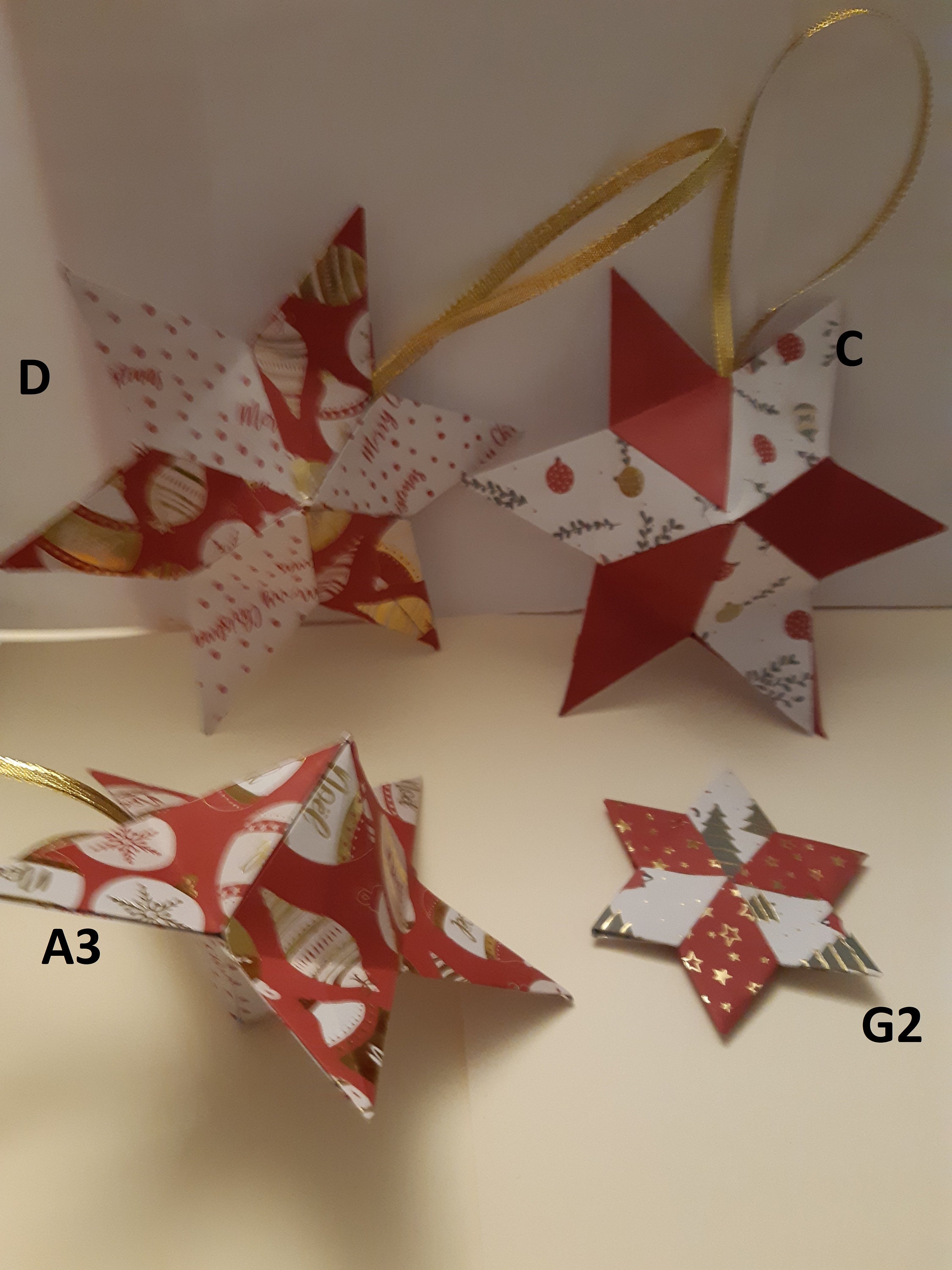 Grande Étoile 3D Rouge