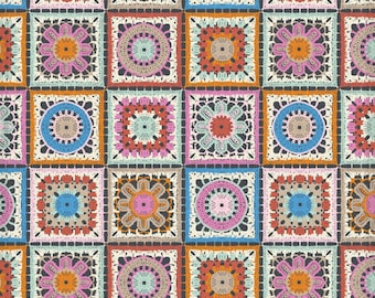 Not Your Granny Squares fabric