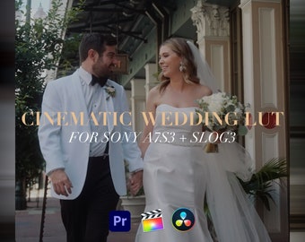 Cinematic Wedding LUT for SONY A7S3 + SLOG3