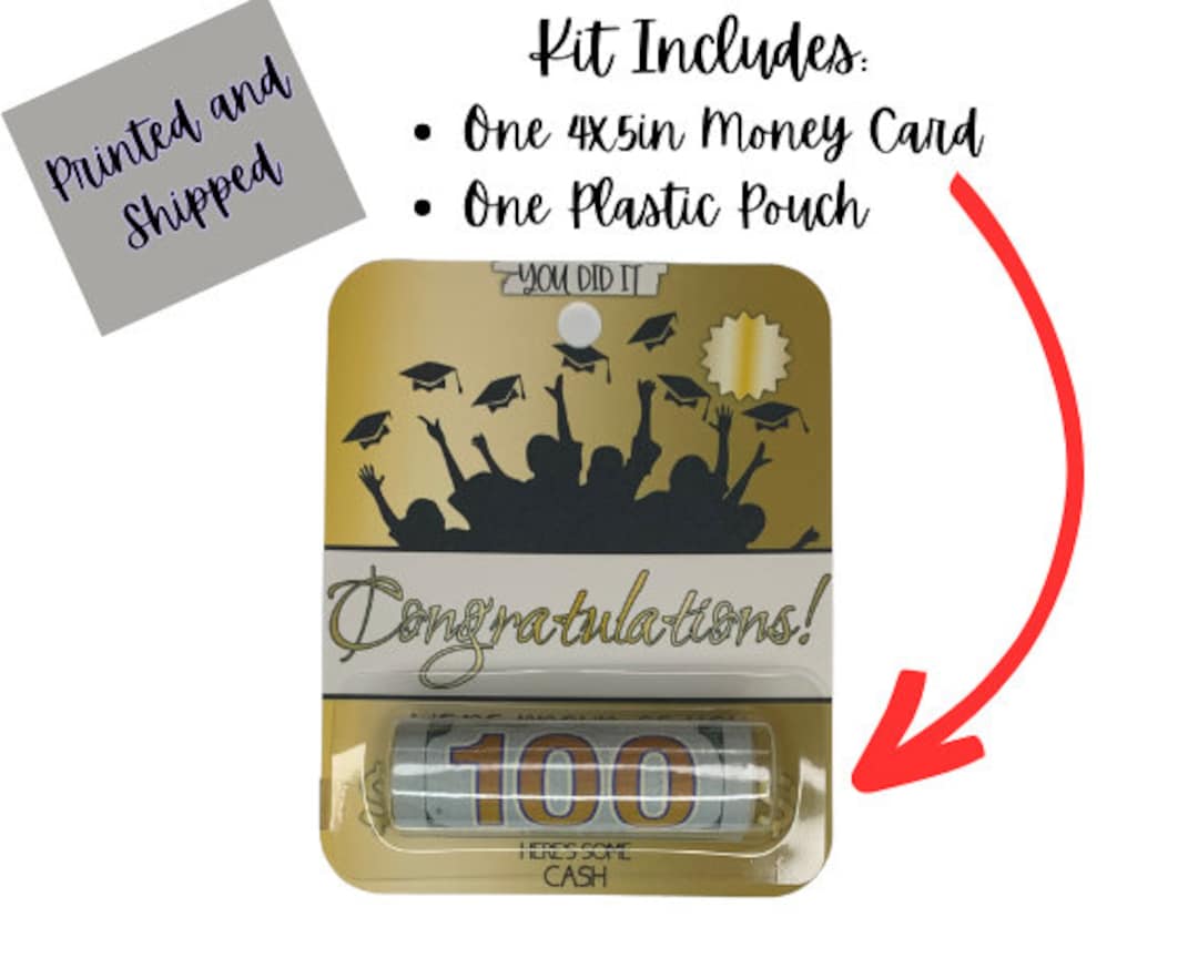 Congratulations Money Card Graduation Gift Money Card High School