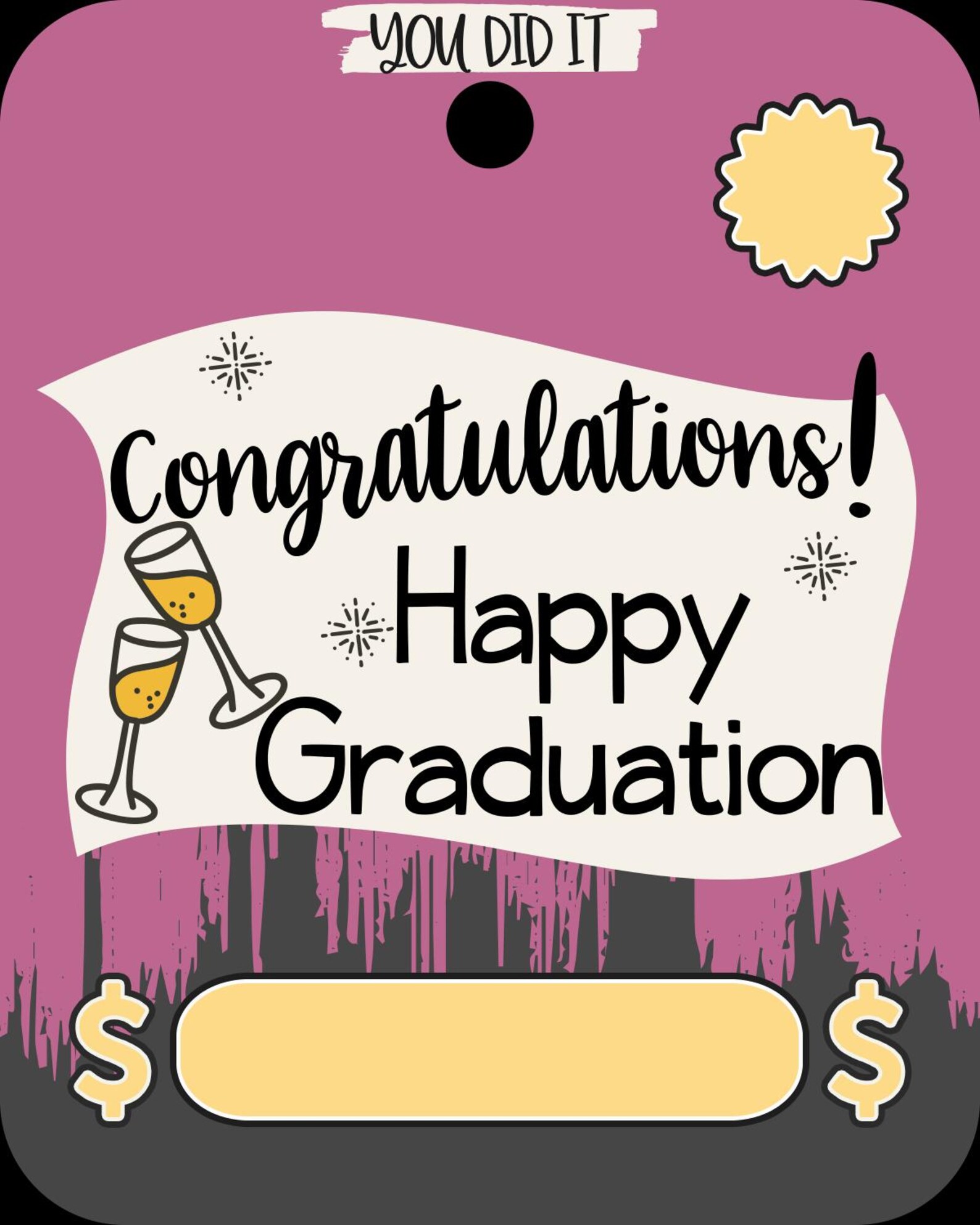 Congratulations! Happy Graduation | Graduation Gift | Money Card | High ...