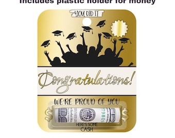 Congratulations Money Card | Graduation Gift | Money Card | High School | College | Senior Gift | Cash Gift | Congrats | Unique Gift Giving