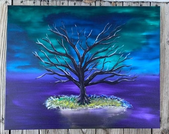 Deserted Island 24x30 Acrylic Landscape Painting