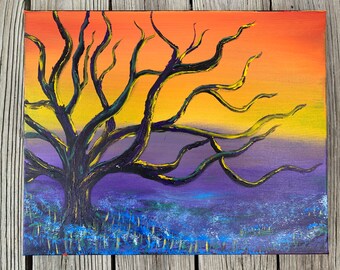 Perfect Sunrise 16x20 Acrylic Landscape Painting