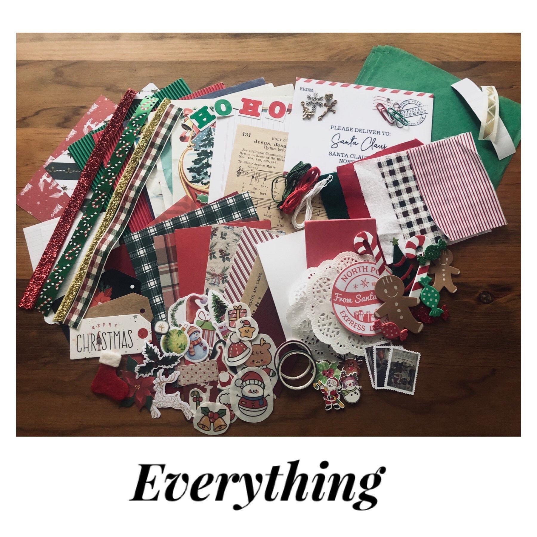 85pcs Junk Journal Christmas Kit Christmas Gift Scrapbook Etsy Australia