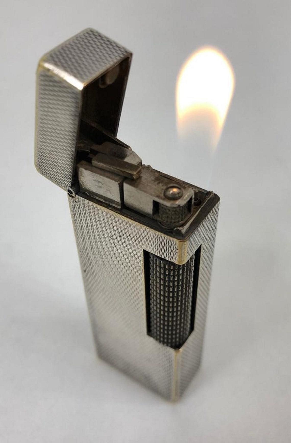 Dunhill Silver Lighter Made in Switzerland 6.5 cm Etsy