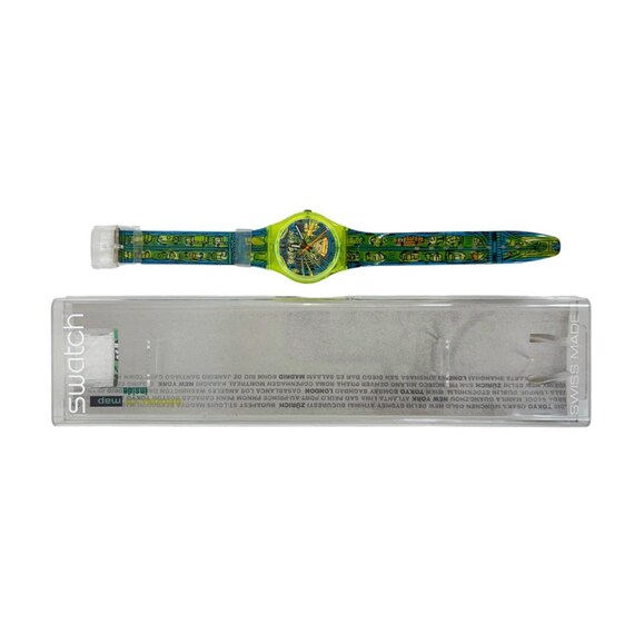Swatch Gents and Ladies Wristwatch PASSAGE TO BROOKLYN GJ120 1996
